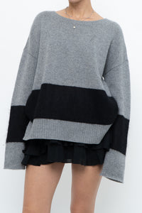DUFFY x Grey, Black Oversized Cashmere Knit Sweater (S-L)