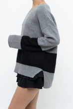 Load image into Gallery viewer, DUFFY x Grey, Black Oversized Cashmere Knit Sweater (S-L)