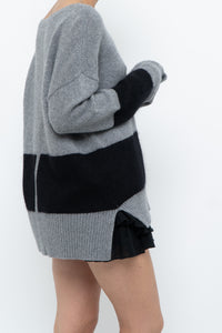 DUFFY x Grey, Black Oversized Cashmere Knit Sweater (S-L)