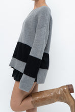 Load image into Gallery viewer, DUFFY x Grey, Black Oversized Cashmere Knit Sweater (S-L)