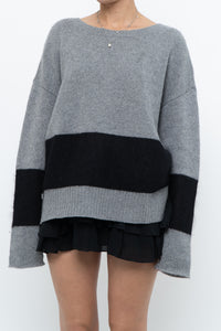 DUFFY x Grey, Black Oversized Cashmere Knit Sweater (S-L)