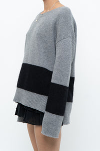 DUFFY x Grey, Black Oversized Cashmere Knit Sweater (S-L)