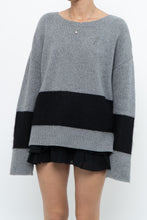 Load image into Gallery viewer, DUFFY x Grey, Black Oversized Cashmere Knit Sweater (S-L)