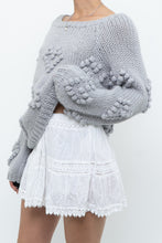 Load image into Gallery viewer, CHA SOR x Grey Heart Raised Knit Sweater (XS-L)