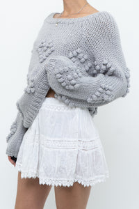 CHA SOR x Grey Heart Raised Knit Sweater (XS-L)