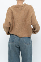 Load image into Gallery viewer, MANGO x Tan Oversized Wool-blend Cropped Knit Cardigan (S-L)