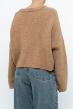 Load image into Gallery viewer, MANGO x Tan Oversized Wool-blend Cropped Knit Cardigan (S-L)