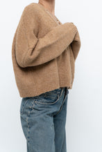 Load image into Gallery viewer, MANGO x Tan Oversized Wool-blend Cropped Knit Cardigan (S-L)