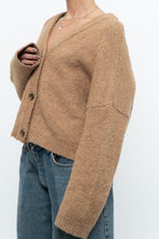 Load image into Gallery viewer, MANGO x Tan Oversized Wool-blend Cropped Knit Cardigan (S-L)