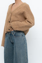 Load image into Gallery viewer, MANGO x Tan Oversized Wool-blend Cropped Knit Cardigan (S-L)
