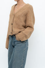 Load image into Gallery viewer, MANGO x Tan Oversized Wool-blend Cropped Knit Cardigan (S-L)