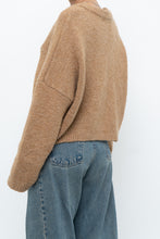 Load image into Gallery viewer, MANGO x Tan Oversized Wool-blend Cropped Knit Cardigan (S-L)