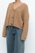 Load image into Gallery viewer, MANGO x Tan Oversized Wool-blend Cropped Knit Cardigan (S-L)