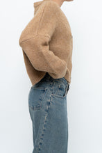 Load image into Gallery viewer, MANGO x Tan Oversized Wool-blend Cropped Knit Cardigan (S-L)