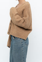 Load image into Gallery viewer, MANGO x Tan Oversized Wool-blend Cropped Knit Cardigan (S-L)
