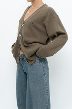 Load image into Gallery viewer, Vintage x RALPH LAUREN Olive Green, Burgundy Wool Cardigan (XS-L)