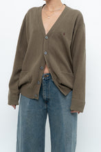 Load image into Gallery viewer, Vintage x RALPH LAUREN Olive Green, Burgundy Wool Cardigan (XS-L)