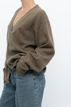 Load image into Gallery viewer, Vintage x RALPH LAUREN Olive Green, Burgundy Wool Cardigan (XS-L)