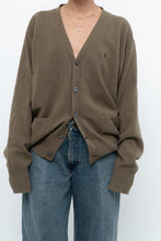 Load image into Gallery viewer, Vintage x RALPH LAUREN Olive Green, Burgundy Wool Cardigan (XS-L)