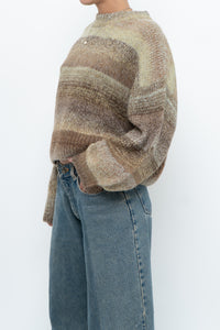 HM x Deadstock Green, Brown Glitter Knit Oversized Sweater (XS-L)