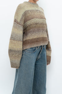 HM x Deadstock Green, Brown Glitter Knit Oversized Sweater (XS-L)