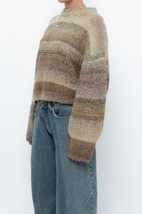 HM x Deadstock Green, Brown Glitter Knit Oversized Sweater (XS-L)