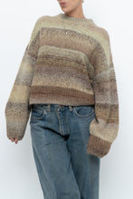 Load image into Gallery viewer, HM x Deadstock Green, Brown Glitter Knit Oversized Sweater (XS-L)
