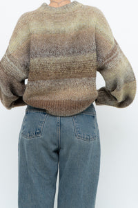 HM x Deadstock Green, Brown Glitter Knit Oversized Sweater (XS-L)