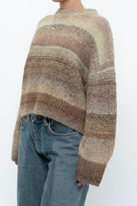 HM x Deadstock Green, Brown Glitter Knit Oversized Sweater (XS-L)