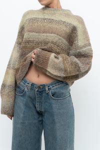 HM x Deadstock Green, Brown Glitter Knit Oversized Sweater (XS-L)