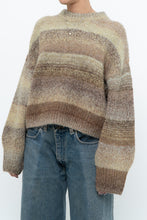 Load image into Gallery viewer, HM x Deadstock Green, Brown Glitter Knit Oversized Sweater (XS-L)