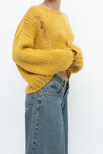 Load image into Gallery viewer, Modern x Made in Italy x Honey Yellow Wool Thrashed Knit Sweater (XS-L)