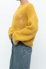 Load image into Gallery viewer, Modern x Made in Italy x Honey Yellow Wool Thrashed Knit Sweater (XS-L)