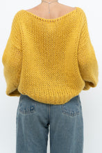 Load image into Gallery viewer, Modern x Made in Italy x Honey Yellow Wool Thrashed Knit Sweater (XS-L)