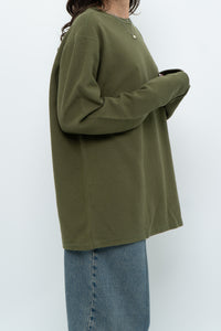 Vintage x BANANA REPUBLIC Green Long Sleeve Cotton Knit (S-XL)