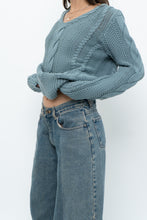 Load image into Gallery viewer, BROOKS BROTHERS x Teal Cotton Cable Knit Sweater (XS-M)
