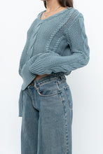 Load image into Gallery viewer, BROOKS BROTHERS x Teal Cotton Cable Knit Sweater (XS-M)