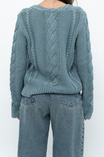 Load image into Gallery viewer, BROOKS BROTHERS x Teal Cotton Cable Knit Sweater (XS-M)