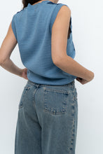 Load image into Gallery viewer, Vintage x Blue Knit Argyle Vest (XS-M)