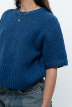 Load image into Gallery viewer, Modern x ZARA Blue Short Sleeve Oversized Knit Sweater (XS-M)