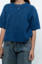 Load image into Gallery viewer, Modern x ZARA Blue Short Sleeve Oversized Knit Sweater (XS-M)