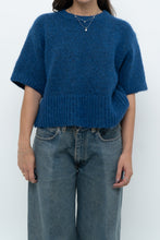 Load image into Gallery viewer, Modern x ZARA Blue Short Sleeve Oversized Knit Sweater (XS-M)