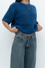 Load image into Gallery viewer, Modern x ZARA Blue Short Sleeve Oversized Knit Sweater (XS-M)