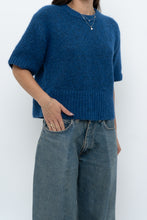 Load image into Gallery viewer, Modern x ZARA Blue Short Sleeve Oversized Knit Sweater (XS-M)