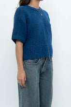 Load image into Gallery viewer, Modern x ZARA Blue Short Sleeve Oversized Knit Sweater (XS-M)