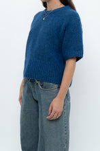 Load image into Gallery viewer, Modern x ZARA Blue Short Sleeve Oversized Knit Sweater (XS-M)