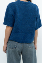 Load image into Gallery viewer, Modern x ZARA Blue Short Sleeve Oversized Knit Sweater (XS-M)