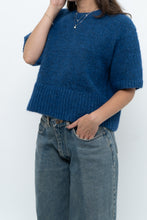 Load image into Gallery viewer, Modern x ZARA Blue Short Sleeve Oversized Knit Sweater (XS-M)
