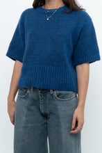 Load image into Gallery viewer, Modern x ZARA Blue Short Sleeve Oversized Knit Sweater (XS-M)