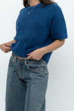 Load image into Gallery viewer, Modern x ZARA Blue Short Sleeve Oversized Knit Sweater (XS-M)